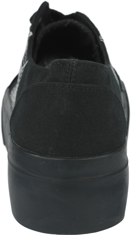 Baskets Gothic de Gothicana by EMP - Baskets Basses Plateforme Broderies Toiles d'Araignées - EU37 à EU41 - pour Femme - noir - Gothicana by EMP - View 2
