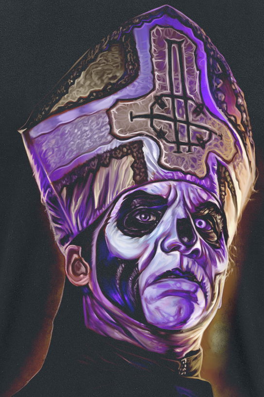 T-Shirt Manches courtes  de Ghost - Papa 3 Jumbo - S à 4XL - pour Homme - noir - Ghost - View 2