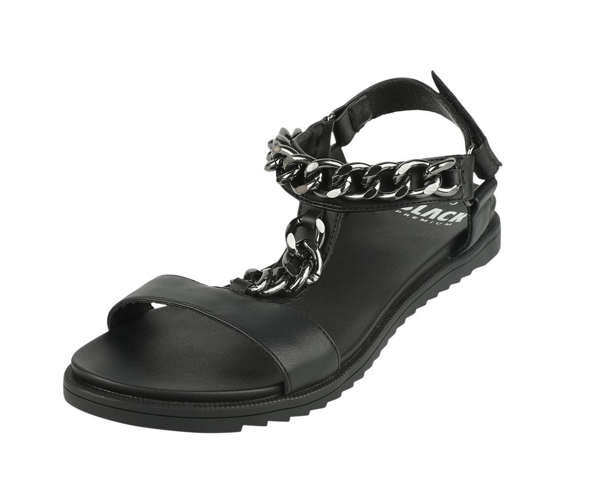 Tongs  de Black Premium by EMP - Sandales avec Chaînes - EU37 à EU41 - pour Femme - noir - Black Premium by EMP