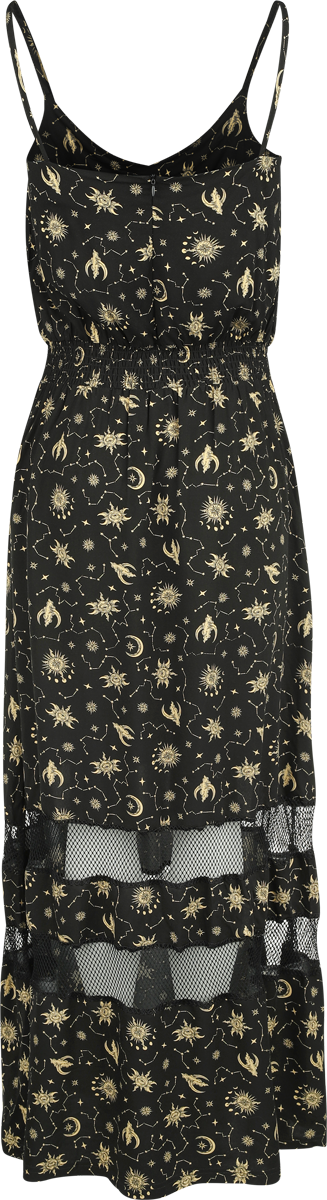 Robe longue  de Gothicana by EMP - Robe Étoiles, Soleil & Lune - S à XXL - pour Femme - noir - Gothicana by EMP - View 2