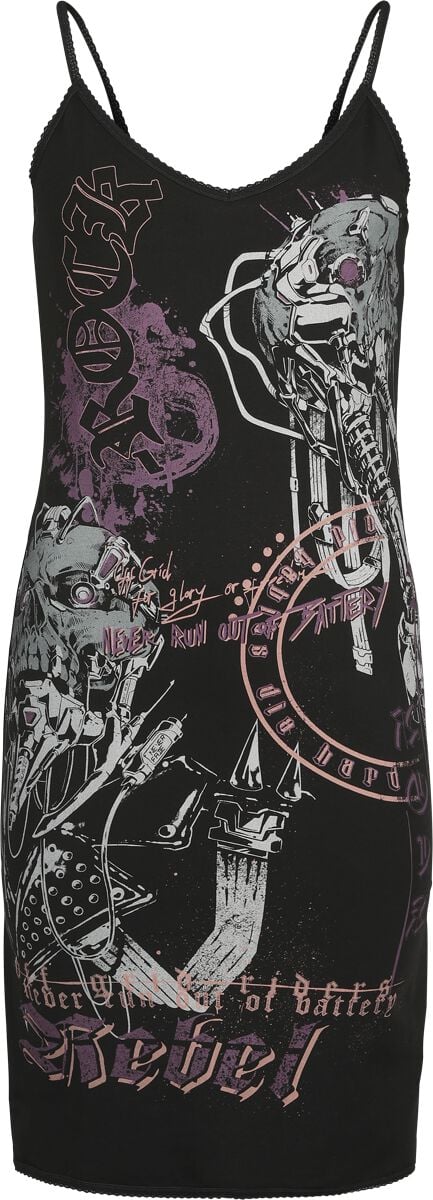 Robe courte  de Rock Rebel by EMP - S à XL - pour Femme - noir - Rock Rebel by EMP