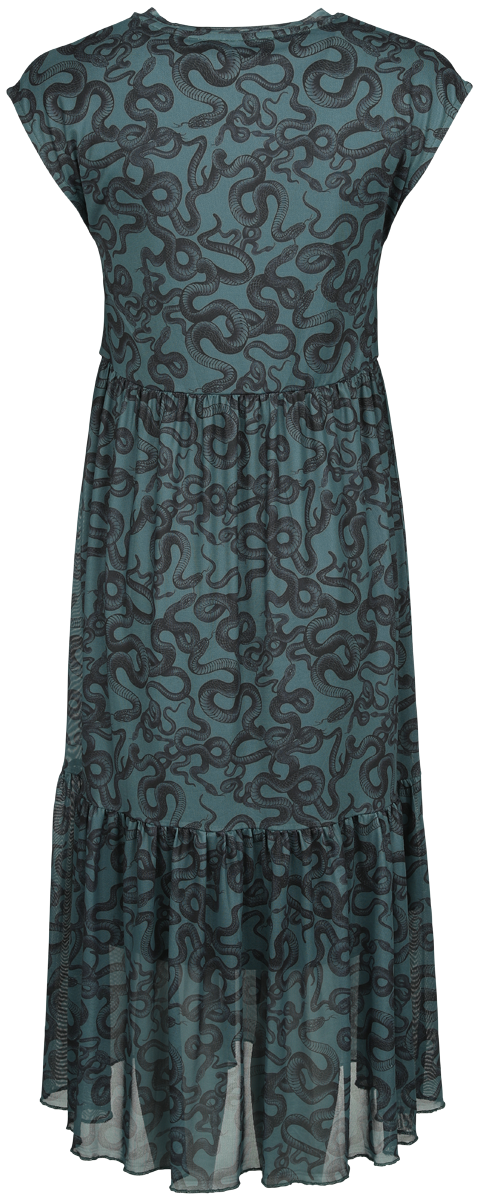 Robe longue  de Black Premium by EMP - Robe avec imprimé intégral serpent - S à M - pour Femme - vert - Black Premium by EMP - View 2