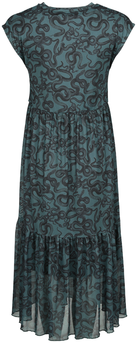 Robe longue  de Black Premium by EMP - Robe avec imprimé intégral serpent - S à M - pour Femme - vert - Black Premium by EMP - View 2