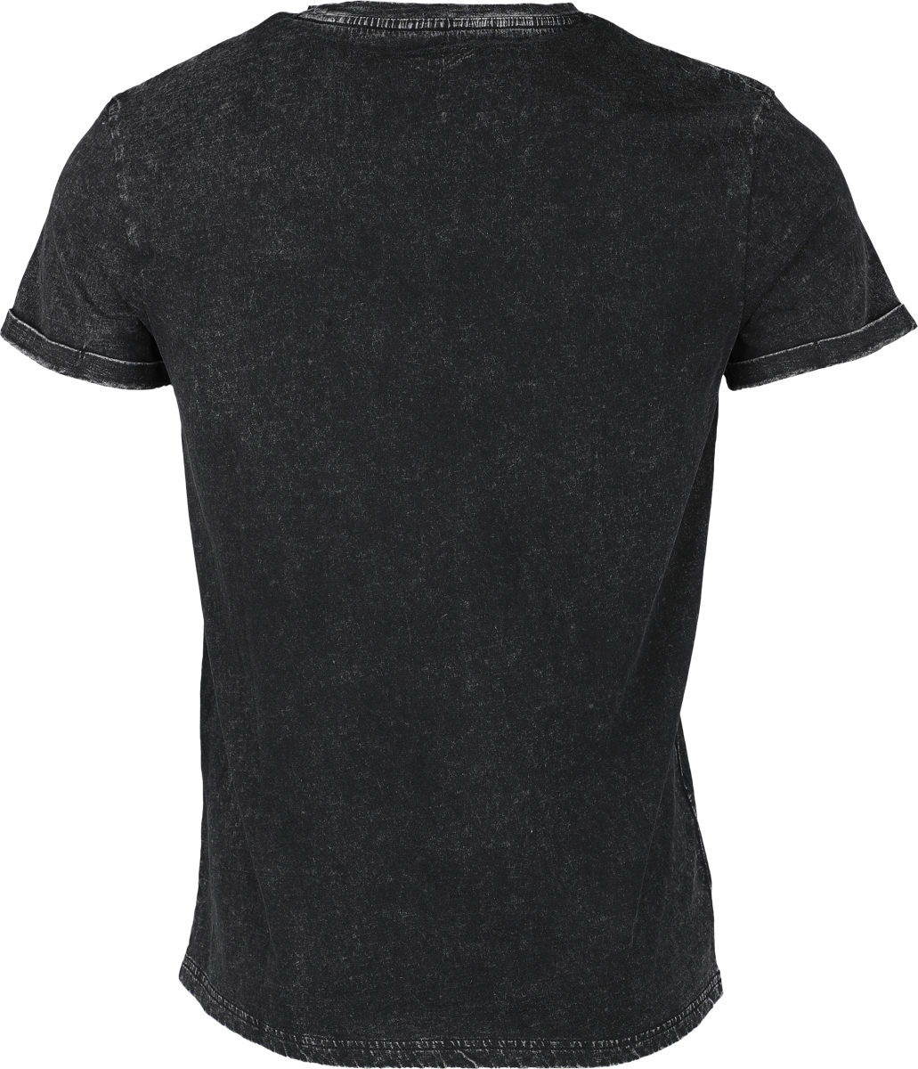T-Shirt Manches courtes  de Rock Rebel by EMP - T-Shirt Impirmé Old-School - M à XXL - pour Homme - noir - Rock Rebel by EMP - View 2