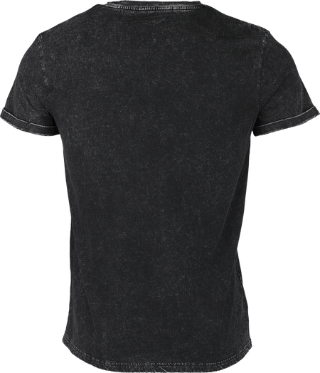 T-Shirt Manches courtes  de Rock Rebel by EMP - T-Shirt Impirmé Old-School - M à XXL - pour Homme - noir - Rock Rebel by EMP - View 2