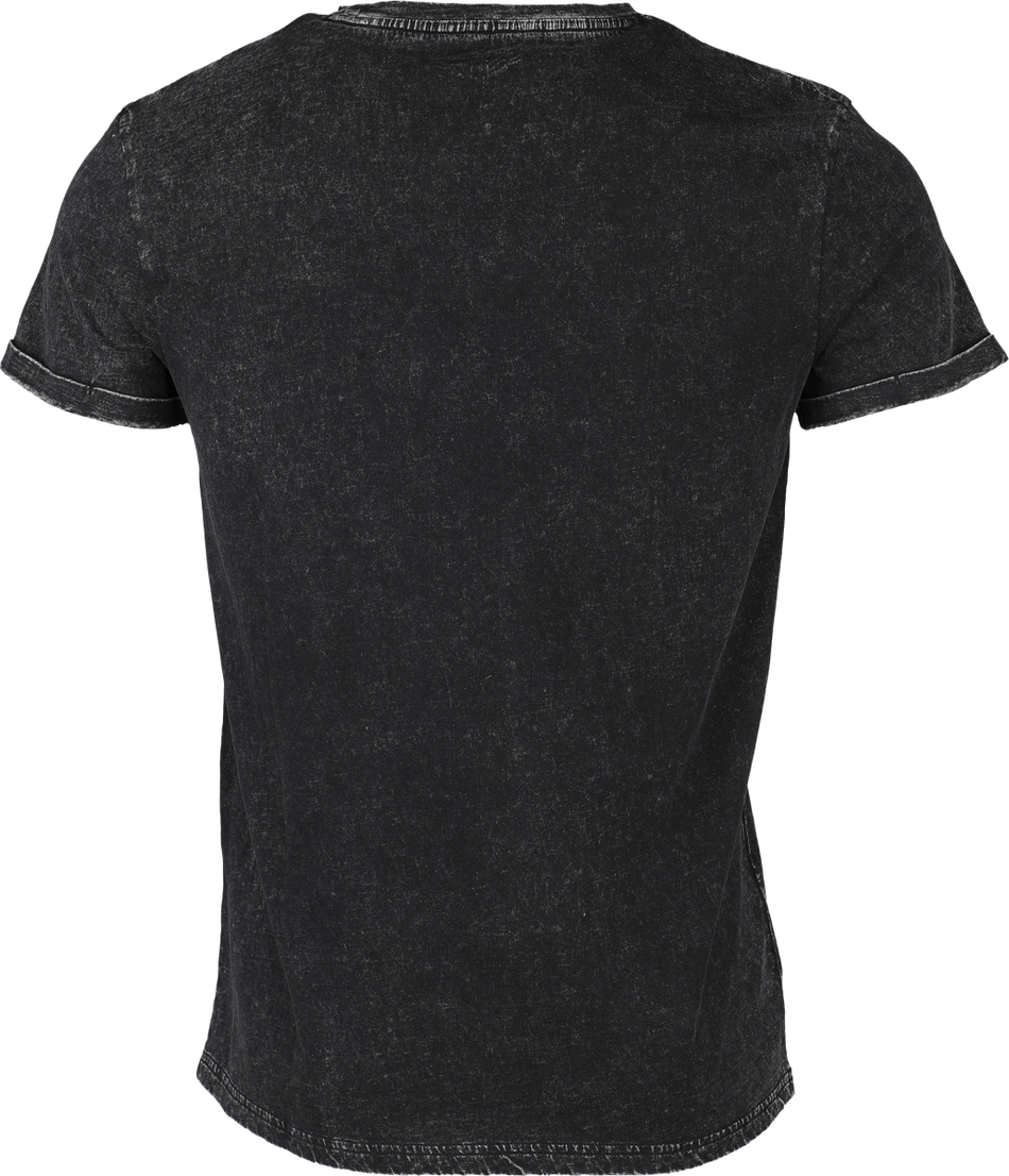 T-Shirt Manches courtes  de Rock Rebel by EMP - T-Shirt Impirmé Old-School - M à XXL - pour Homme - noir - Rock Rebel by EMP - View 2