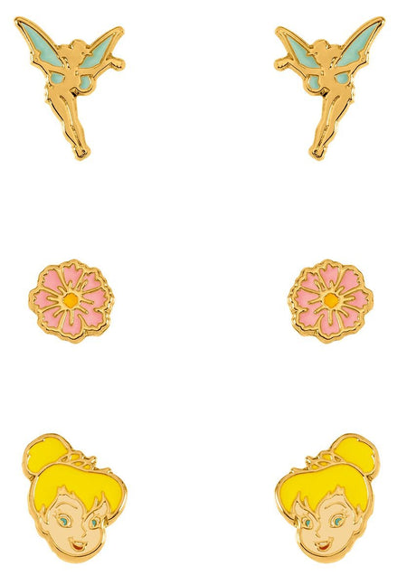 Set de boucles d'oreilles Disney de Peter Pan - pour Femme - couleur or - Peter Pan