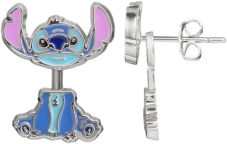 Bijou d'oreille Disney de Lilo & Stitch - Stitch - pour Femme - couleur argent - Lilo & Stitch - View 2