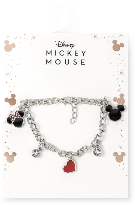 Bracelet Disney de Mickey & Minnie Mouse - Mickey et Minnie - pour Unisexe - couleur argent - Mickey & Minnie Mouse - View 2