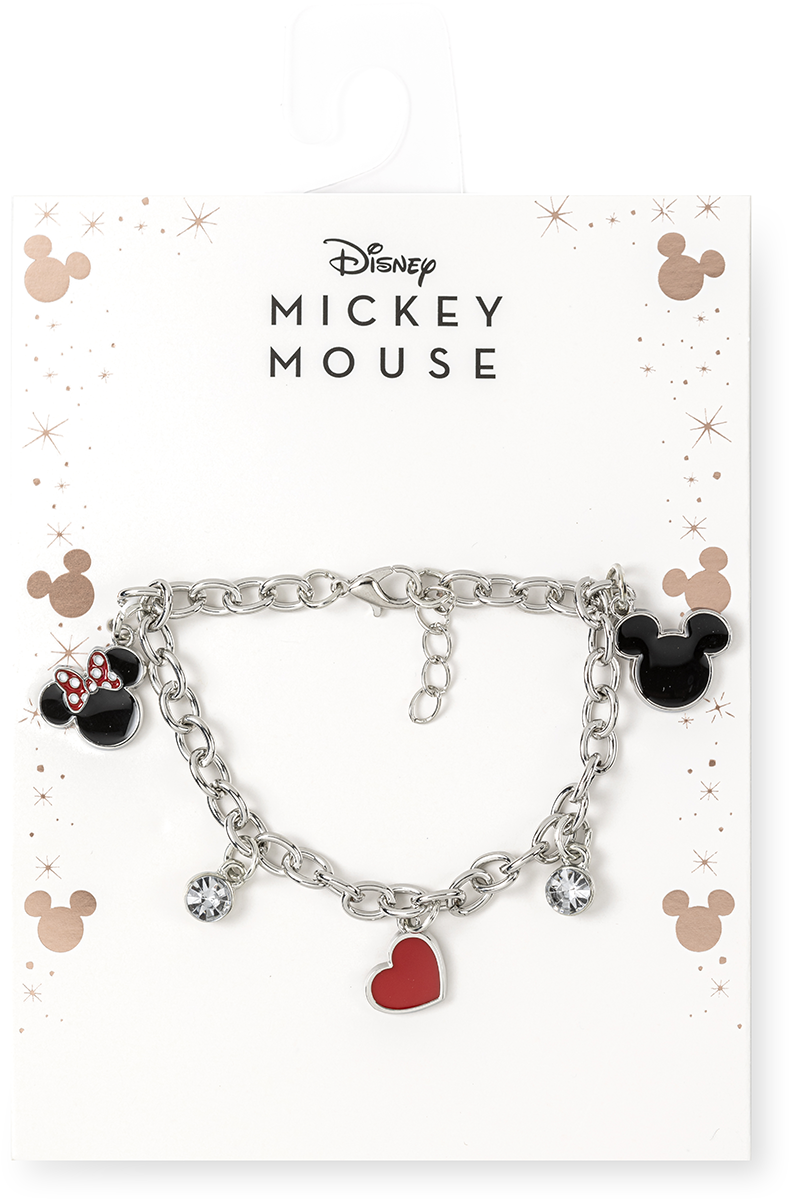 Bracelet Disney de Mickey & Minnie Mouse - Mickey et Minnie - pour Unisexe - couleur argent - Mickey & Minnie Mouse - View 2