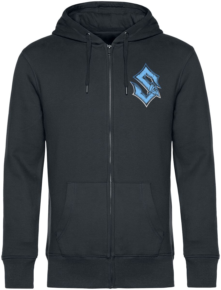 Sweat-shirt zippé à capuche  de Sabaton - Reaper - S à 4XL - pour Homme - noir - Sabaton