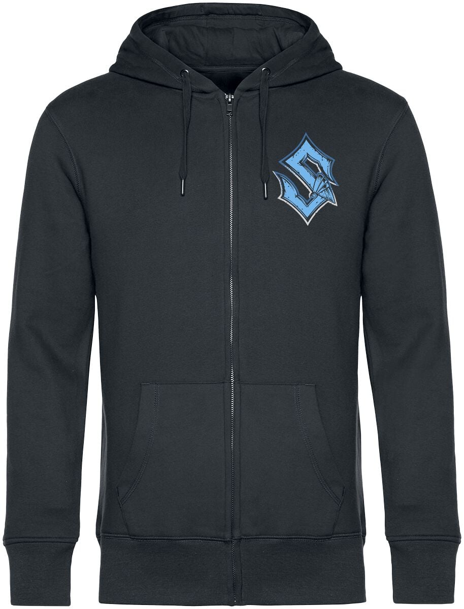 Sweat-shirt zippé à capuche  de Sabaton - Reaper - S à 4XL - pour Homme - noir - Sabaton