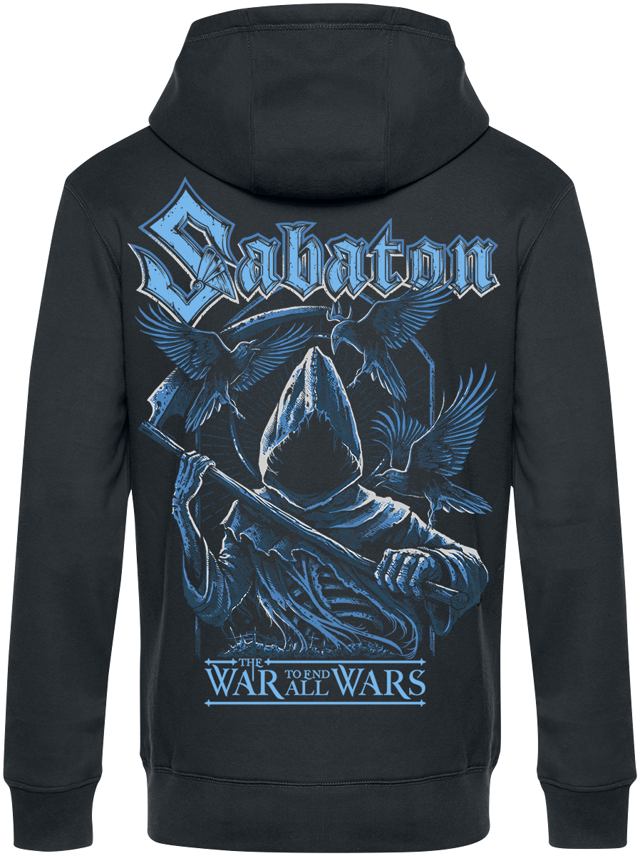 Sweat-shirt zippé à capuche  de Sabaton - Reaper - S à 4XL - pour Homme - noir - Sabaton - View 2