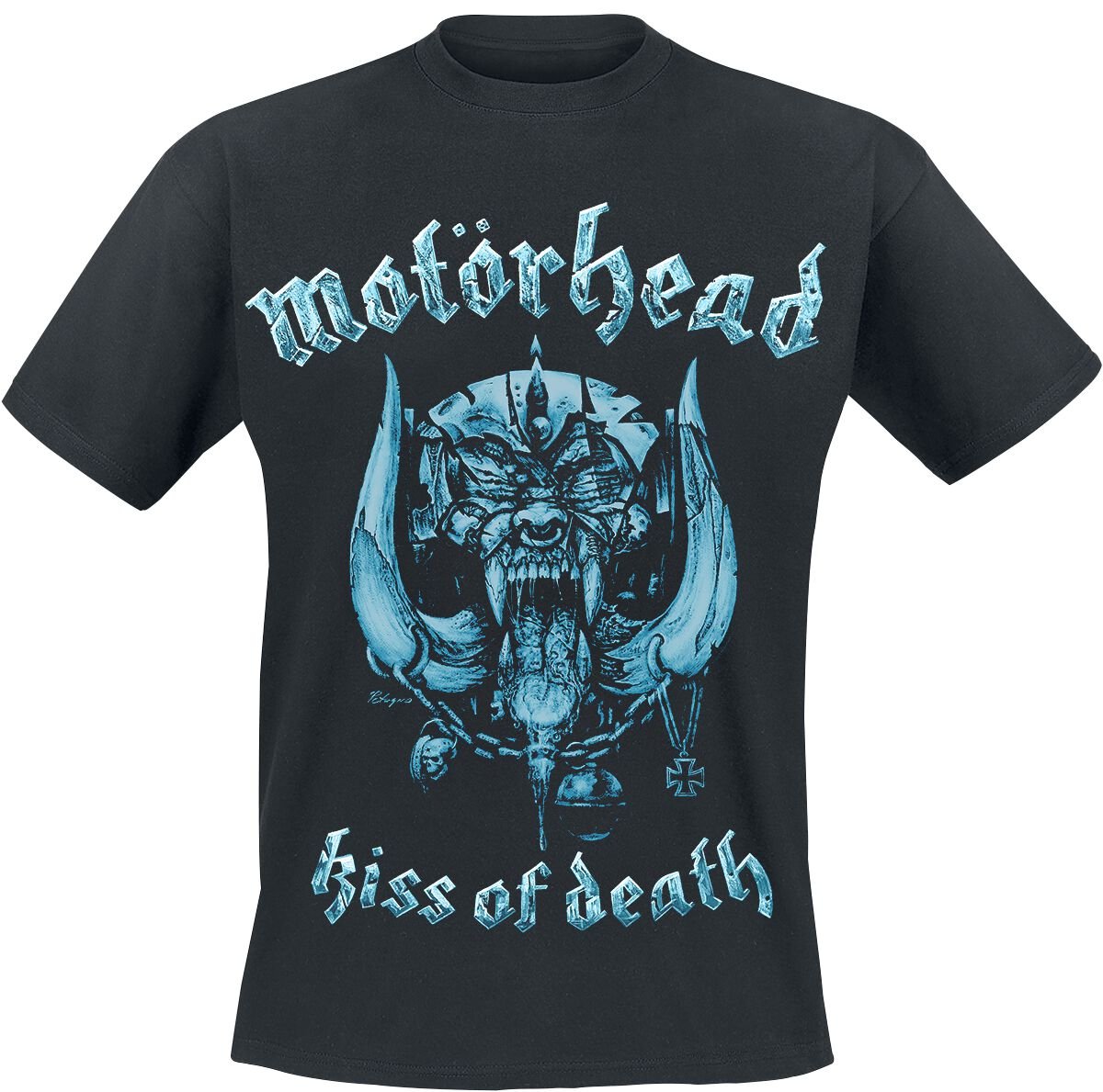T-Shirt Manches courtes  de Motörhead - Kiss Of Death Warpig Cut Out - S à 4XL - pour Homme - noir - Motörhead