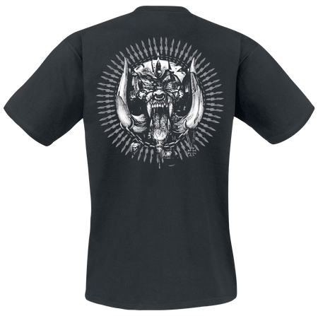 T-Shirt Manches courtes  de Motörhead - Kiss Of Death Bullet Circle V2 - S à 4XL - pour Homme - noir - Motörhead - View 2