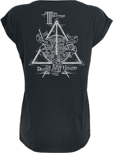 T-Shirt Manches courtes  de Harry Potter - Les Reliques De La Mort - S à XL - pour Femme - noir - Harry Potter - View 2