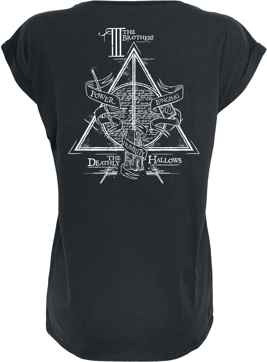 T-Shirt Manches courtes  de Harry Potter - Les Reliques De La Mort - S à XL - pour Femme - noir - Harry Potter - View 2