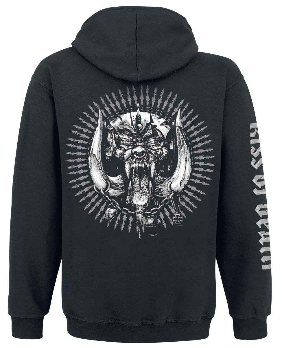 Sweat-shirt à capuche  de Motörhead - Kiss Of Death Bullet Circle V2 - S à XXL - pour Homme - noir - Motörhead - View 2