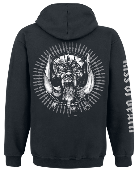 Sweat-shirt à capuche  de Motörhead - Kiss Of Death Bullet Circle V2 - S à XXL - pour Homme - noir - Motörhead - View 2