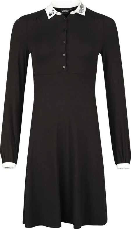Robe mi-longue Gothic de Wednesday - La Chose - L à XL - pour Femme - noir - Wednesday