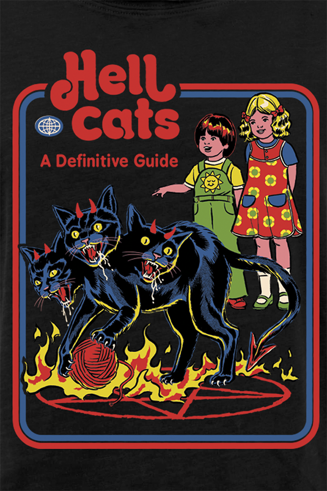 T-Shirt Manches courtes Fun de Steven Rhodes - Hell Cats - S à 5XL - pour Femme - noir - Steven Rhodes - View 2