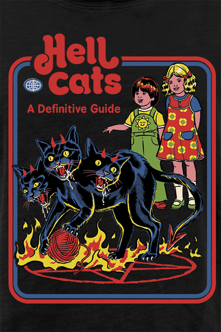 T-Shirt Manches courtes Fun de Steven Rhodes - Hell Cats - S à 5XL - pour Femme - noir - Steven Rhodes - View 2