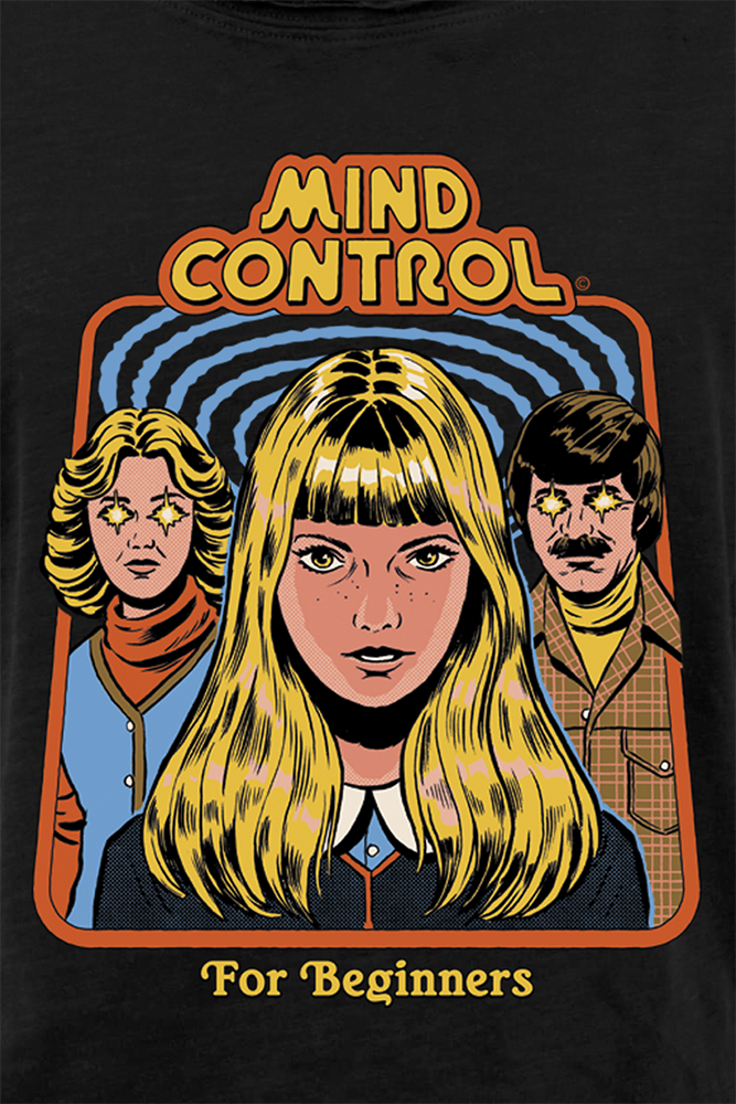 T-Shirt Manches courtes Fun de Steven Rhodes - Mind Control For Beginners - M à XL - pour Femme - noir - Steven Rhodes - View 2