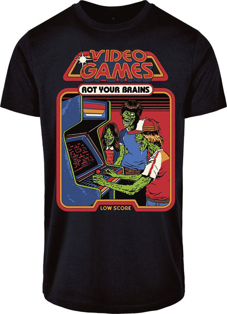 T-Shirt Manches courtes Fun de Steven Rhodes - Video Games - S à 4XL - pour Homme - noir - Steven Rhodes