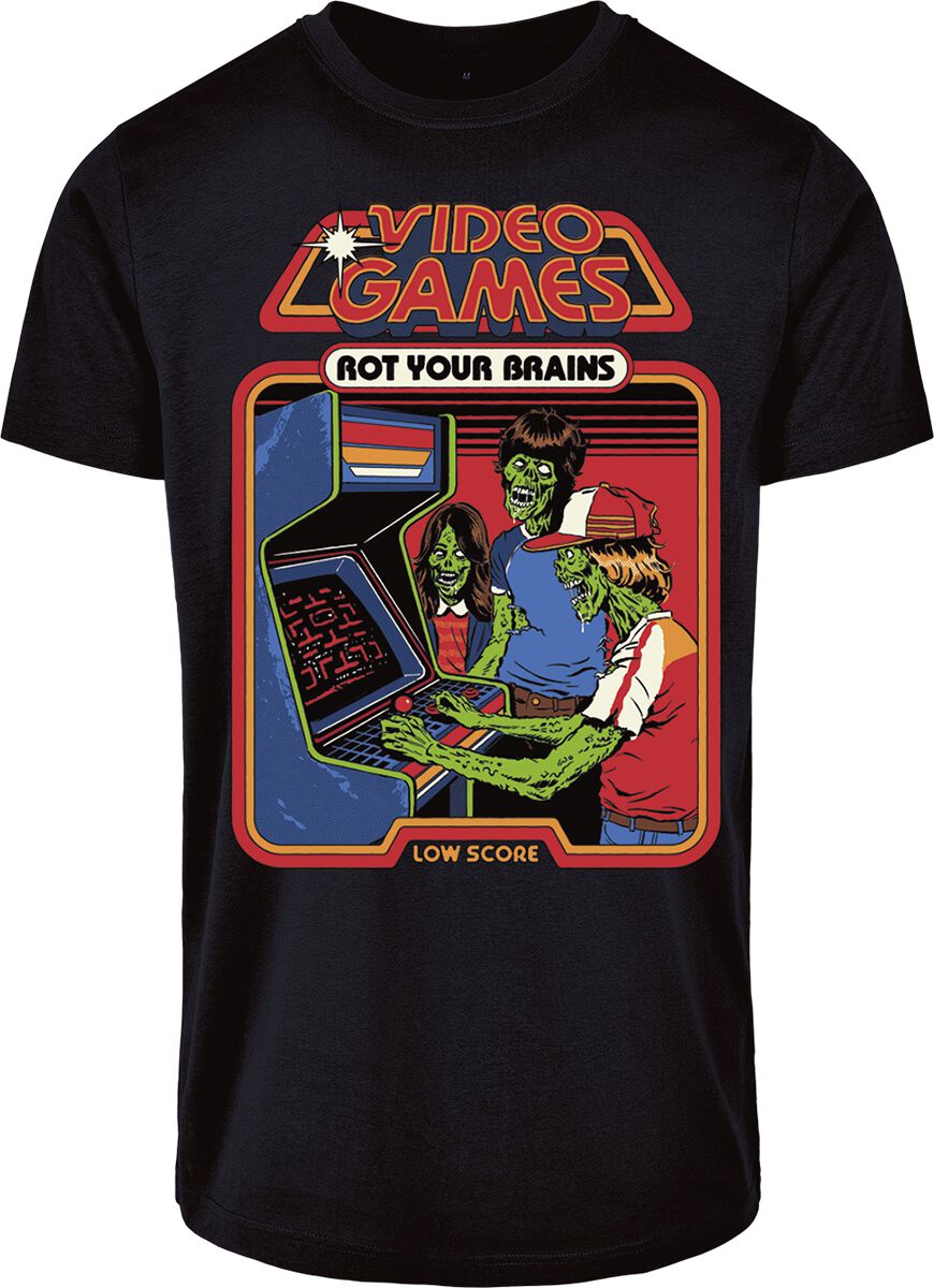 T-Shirt Manches courtes Fun de Steven Rhodes - Video Games - S à 4XL - pour Homme - noir - Steven Rhodes