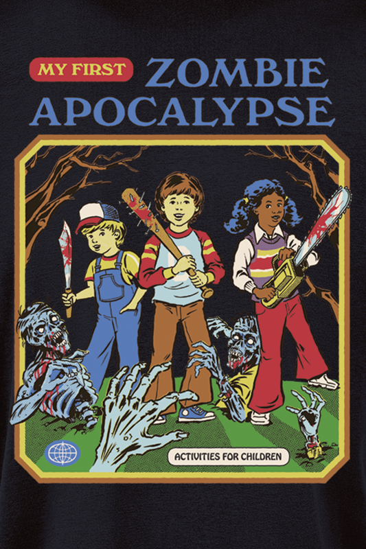 T-Shirt Manches courtes Fun de Steven Rhodes - My First Zombie Apocalypse - S à 4XL - pour Homme - noir - Steven Rhodes - View 2