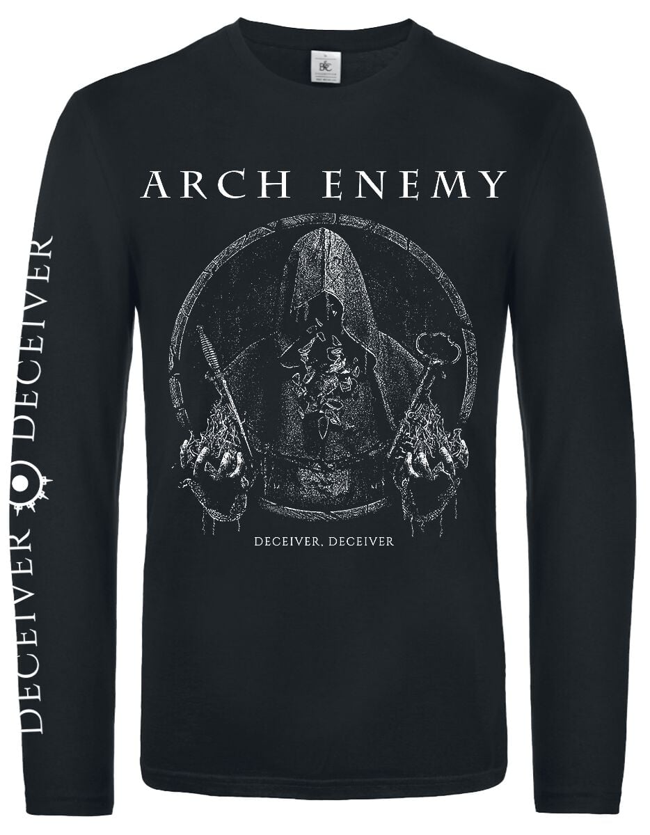 T-shirt manches longues  de Arch Enemy - Deceiver - S à XXL - pour Homme - noir - Arch Enemy