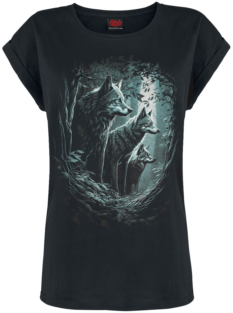 T-Shirt Manches courtes Gothic de Spiral - Forest Guardians - S à XXL - pour Femme - noir - Spiral