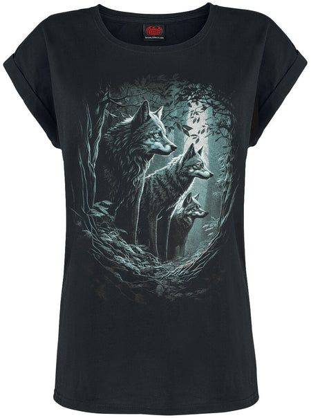 T-Shirt Manches courtes Gothic de Spiral - Forest Guardians - S à XXL - pour Femme - noir - Spiral