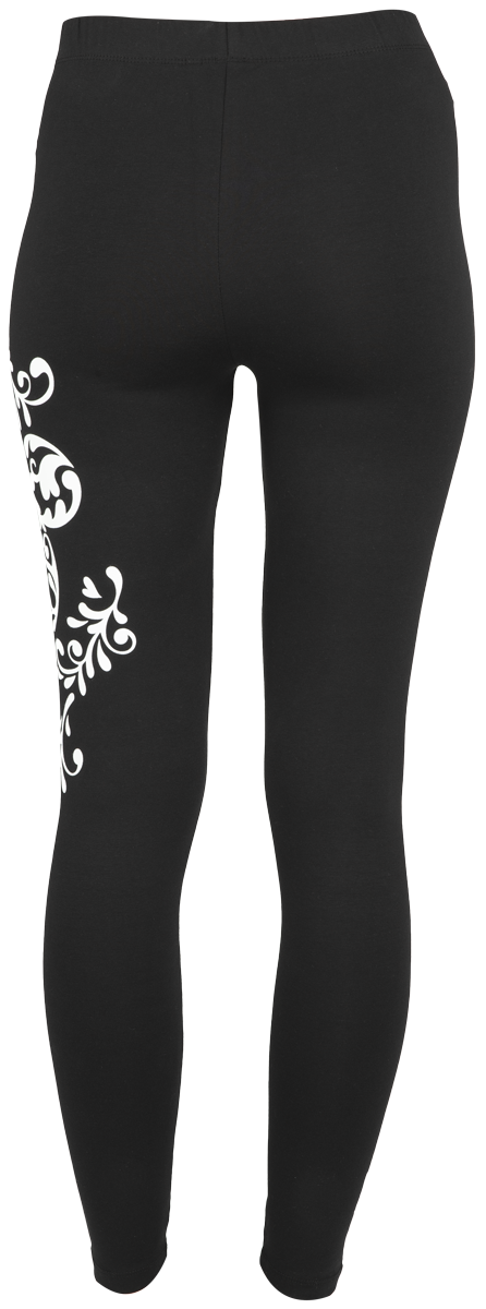 Legging Disney de Mickey & Minnie Mouse - Minnie Florale - S - pour Femme - noir - Mickey & Minnie Mouse - View 2