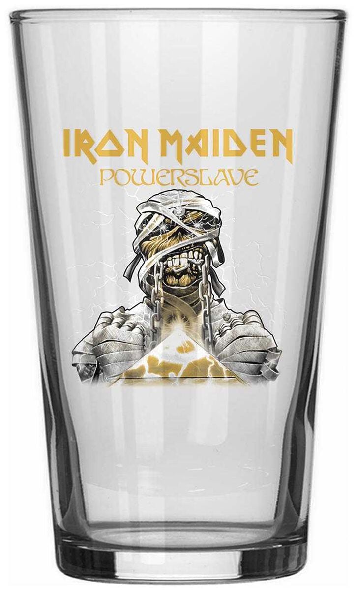 Verre à bière  de Iron Maiden - Powerslave - pour Unisexe - transparent - Iron Maiden