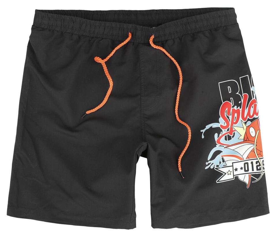 Short de bain Gaming de Pokémon - Magicarpe - S à XXL - pour Homme - noir - Pokémon