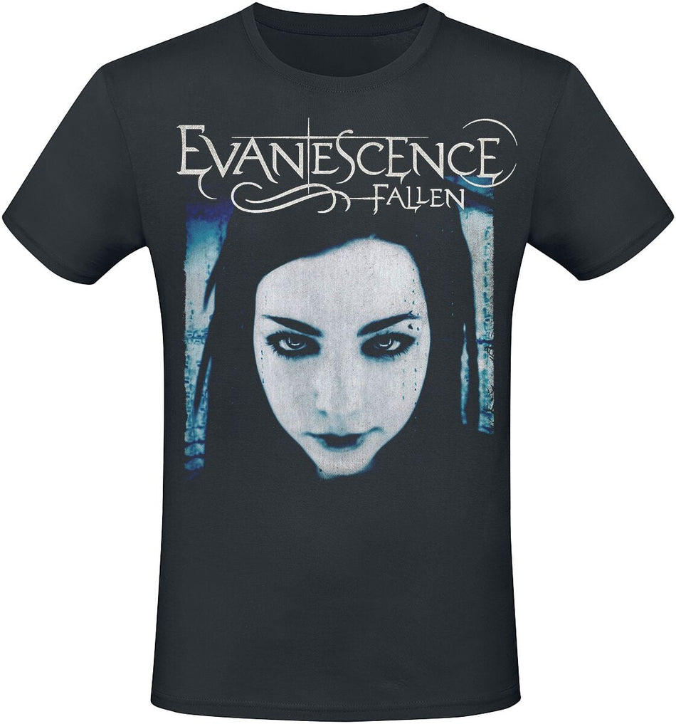T-Shirt Manches courtes  de Evanescence - Fallen - S à XXL - pour Homme - noir - Evanescence