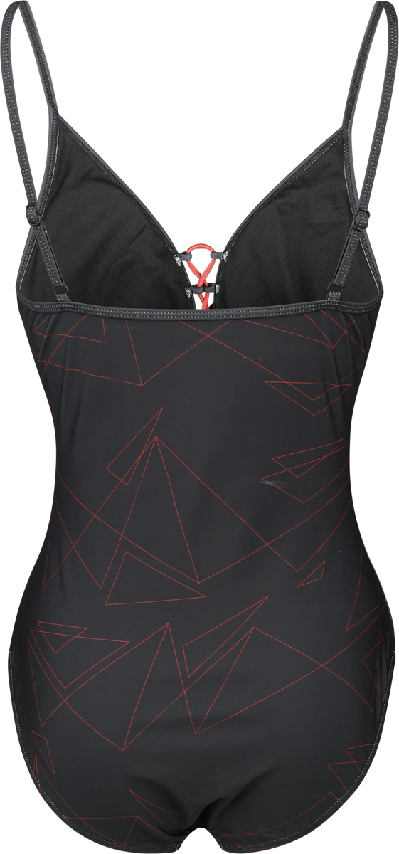 Maillots de bain Gaming de Assassin's Creed - Emblème - S à XXL - pour Femme - noir/rouge - Assassin's Creed - View 2