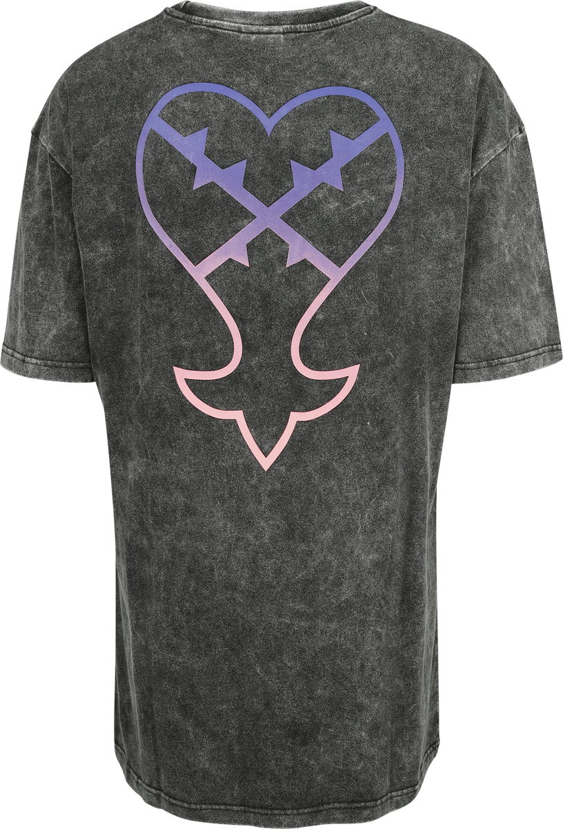 T-Shirt Manches courtes Gaming de Kingdom Hearts - Riku Sora Kairi - S à L - pour Femme - noir - Kingdom Hearts - View 2
