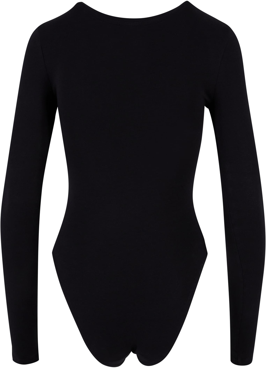 T-shirt manches longues  de Urban Classics - Body Manches Longues Jersey Stretch - S à XXL - pour Femme - noir - Urban Classics - View 2