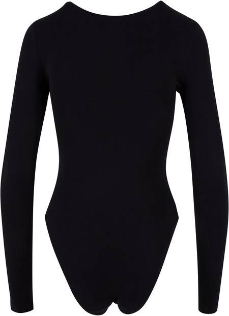 T-shirt manches longues  de Urban Classics - Body Manches Longues Jersey Stretch - S à XXL - pour Femme - noir - Urban Classics - View 2