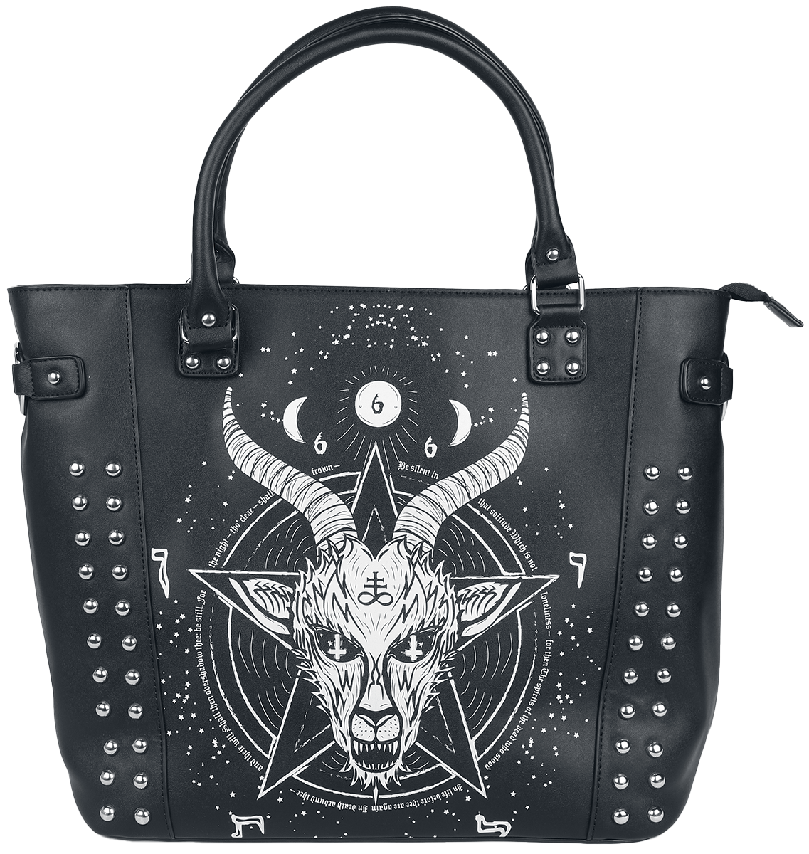 Sac à main Gothic de Jawbreaker - Baphomet - pour Femme - noir/blanc - Jawbreaker - View 2