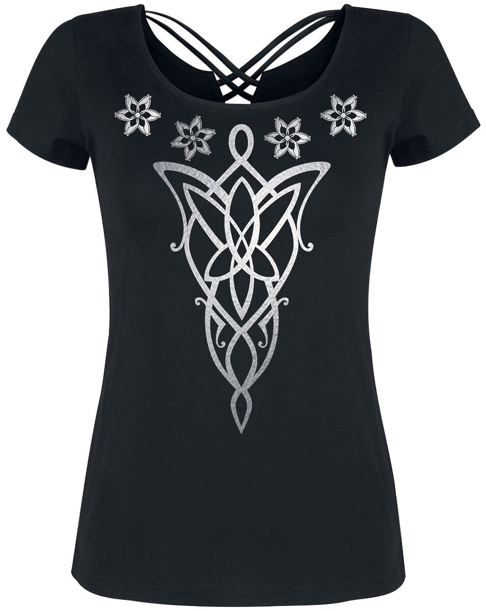 T-Shirt Manches courtes  de Le Seigneur Des Anneaux - Evenstar - S à 5XL - pour Femme - noir - Le Seigneur Des Anneaux