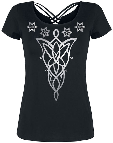 T-Shirt Manches courtes  de Le Seigneur Des Anneaux - Evenstar - S à XXL - pour Femme - noir - Le Seigneur Des Anneaux