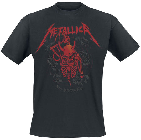 T-Shirt Manches courtes  de Metallica - Skull Screaming Red 72 Seasons - S à 5XL - pour Homme - noir - metallica