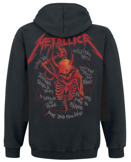 Sweat-shirt à capuche  de Metallica - Skull Screaming Red 72 Seasons - S à XXL - pour Homme - noir - metallica - View 2