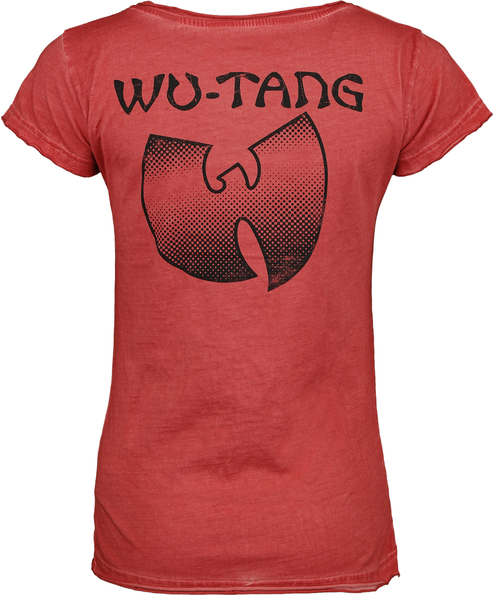 T-Shirt Manches courtes  de Wu-Tang Clan - Logo - M à XL - pour Femme - rouge - Wu-Tang Clan - View 2