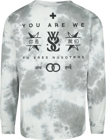 T-shirt manches longues  de While She Sleeps - EMP Signature Collection - Oversize - XL à XXL - pour Homme - blanc/gris - While She Sleeps - View 2