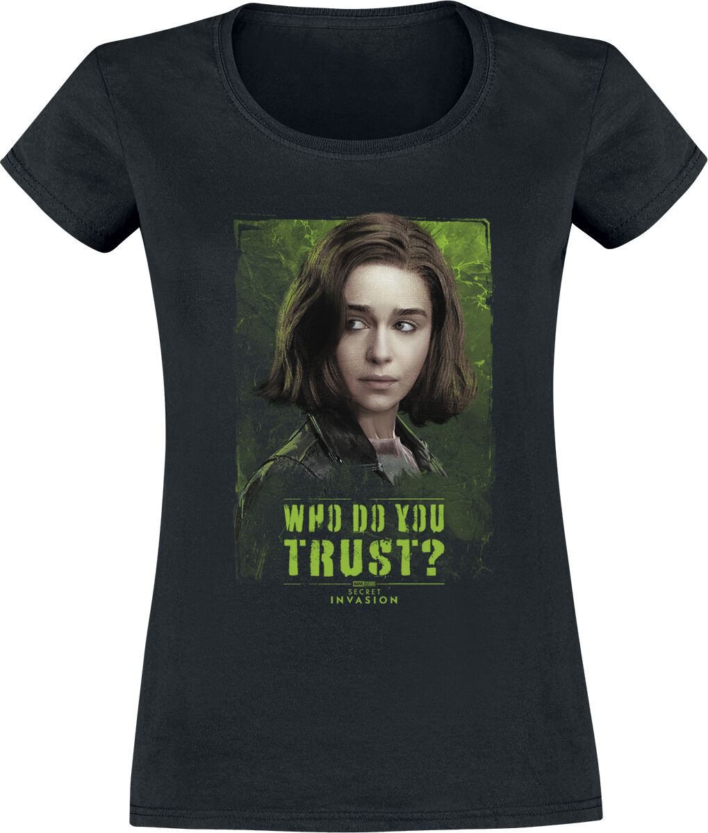T-Shirt Manches courtes Disney de Secret Invasion - Trust Giah - S à XXL - pour Femme - noir - Secret Invasion