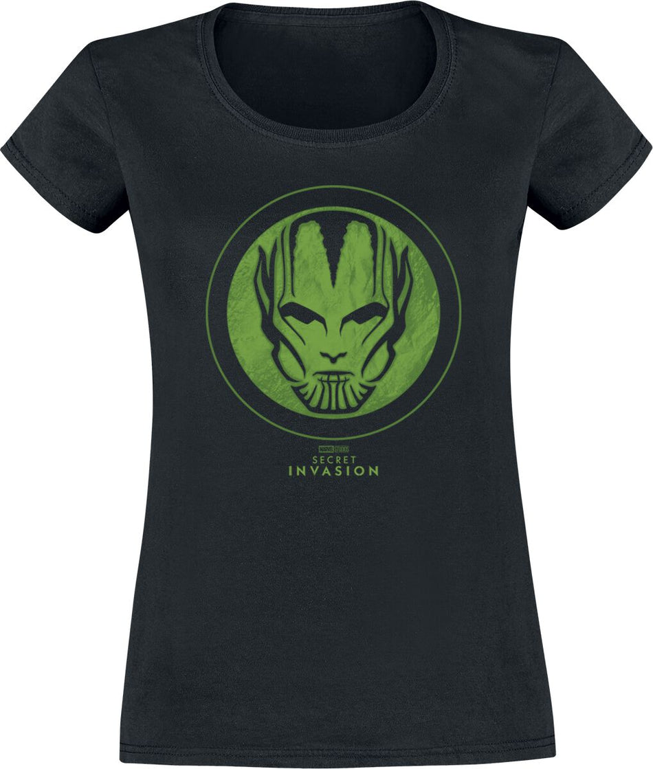 T-Shirt Manches courtes  de Secret Invasion - Logo Crâne - S à M - pour Femme - noir - Secret Invasion